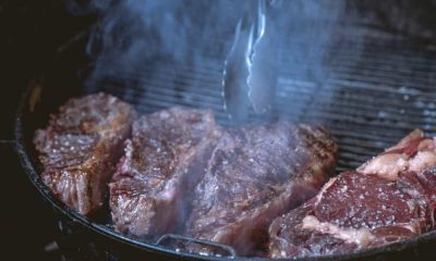 protein in 8oz steak