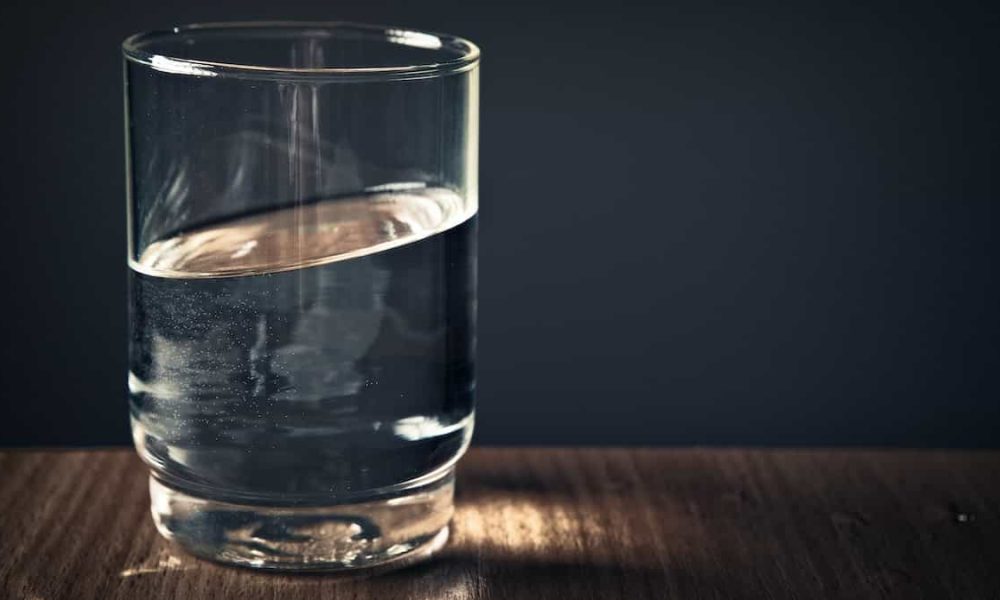 how to drink a glass of water