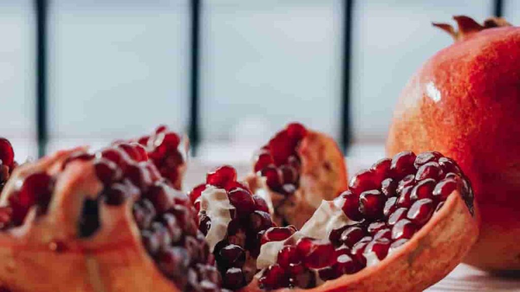 The Pomegranate is a fruit with high protein