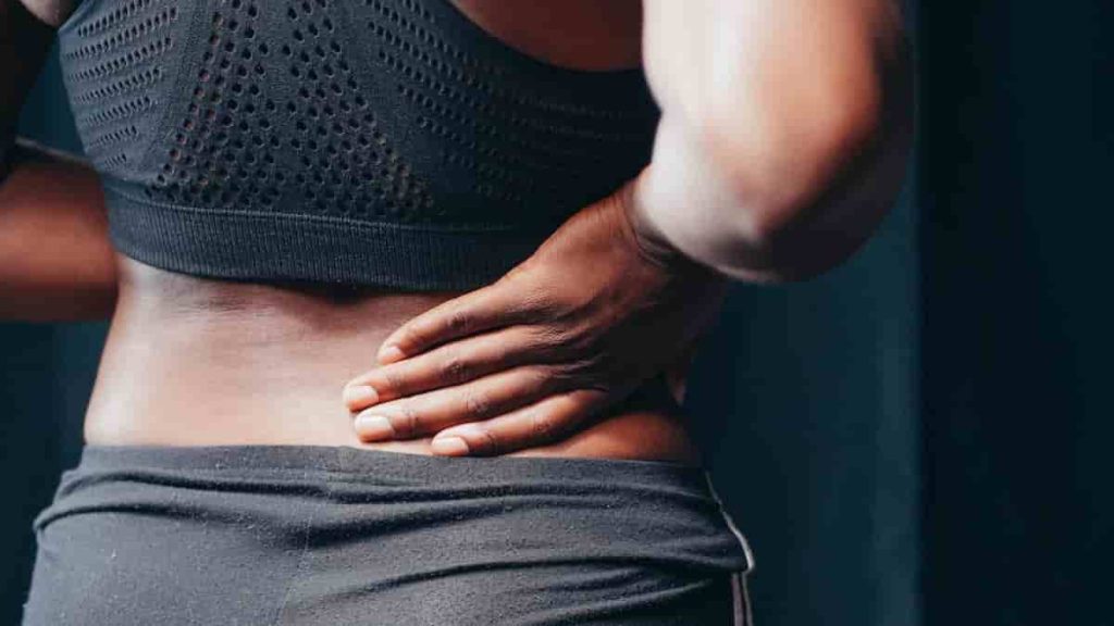 sore back after workout