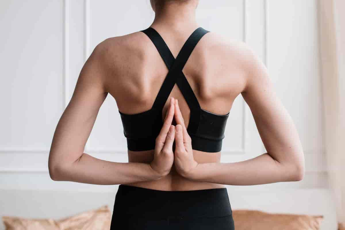 reverse prayer position